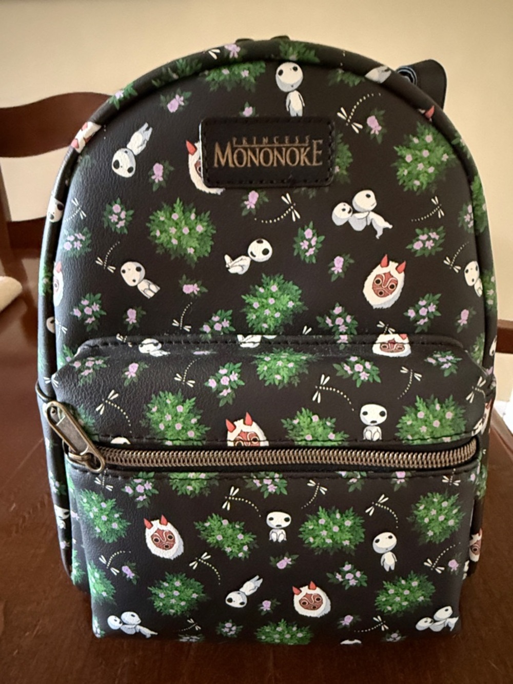 Loungefly Princess Mononoke Black Green Mini Backpack